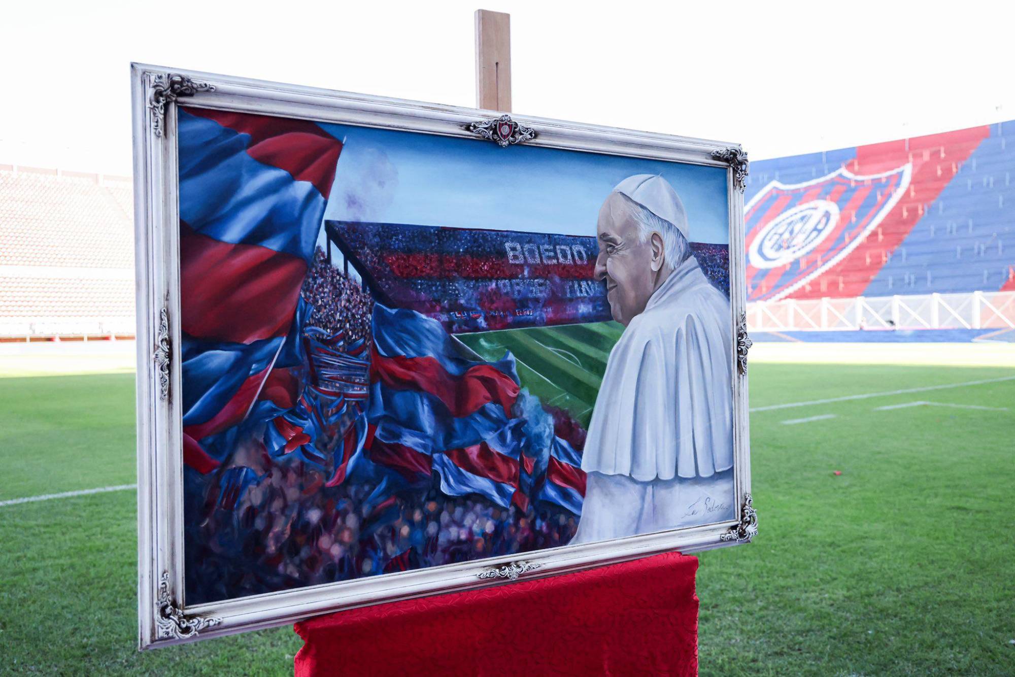 $!San Lorenzo homenajea al Papa Francisco en una jornada emotiva