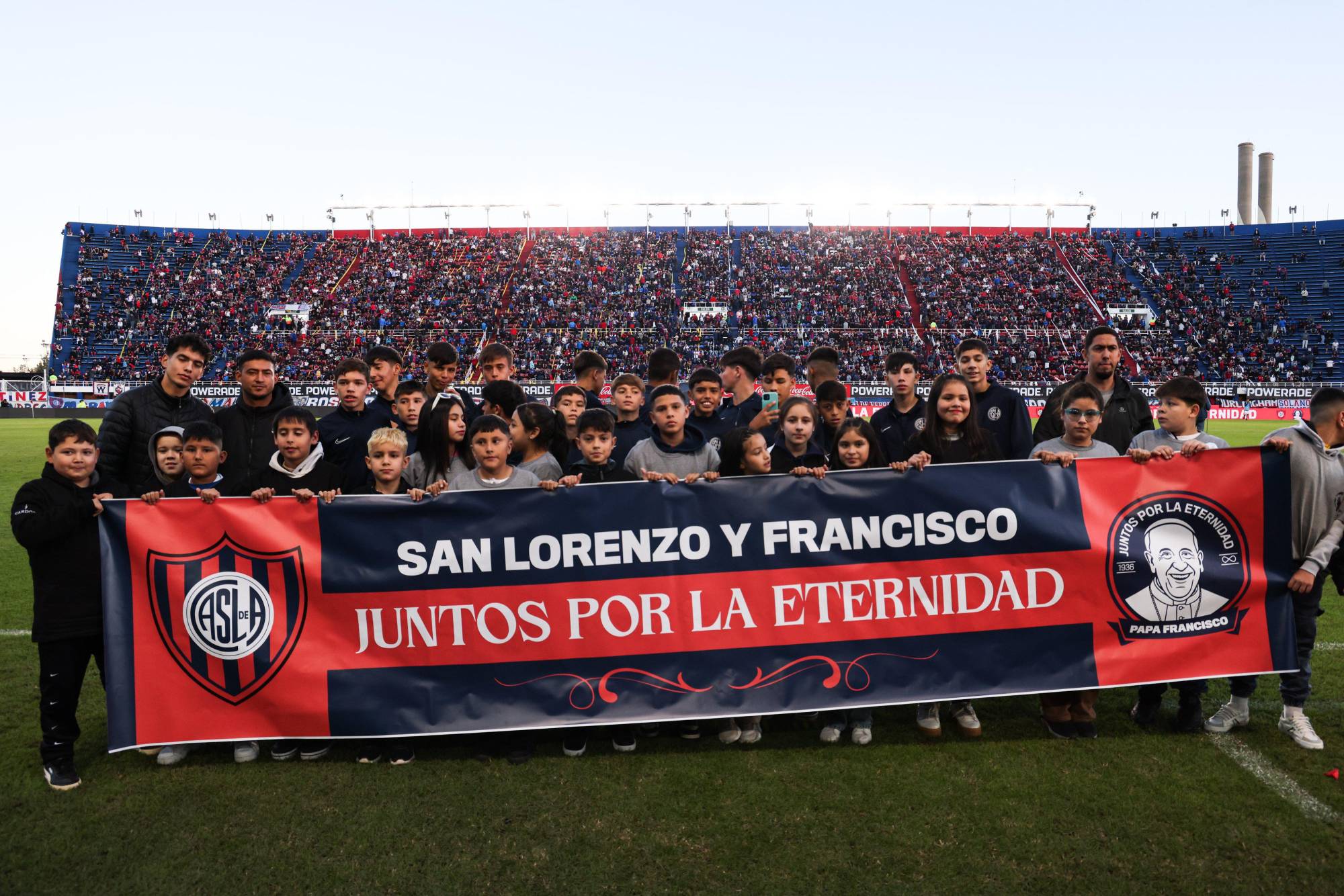 $!San Lorenzo homenajea al Papa Francisco en una jornada emotiva