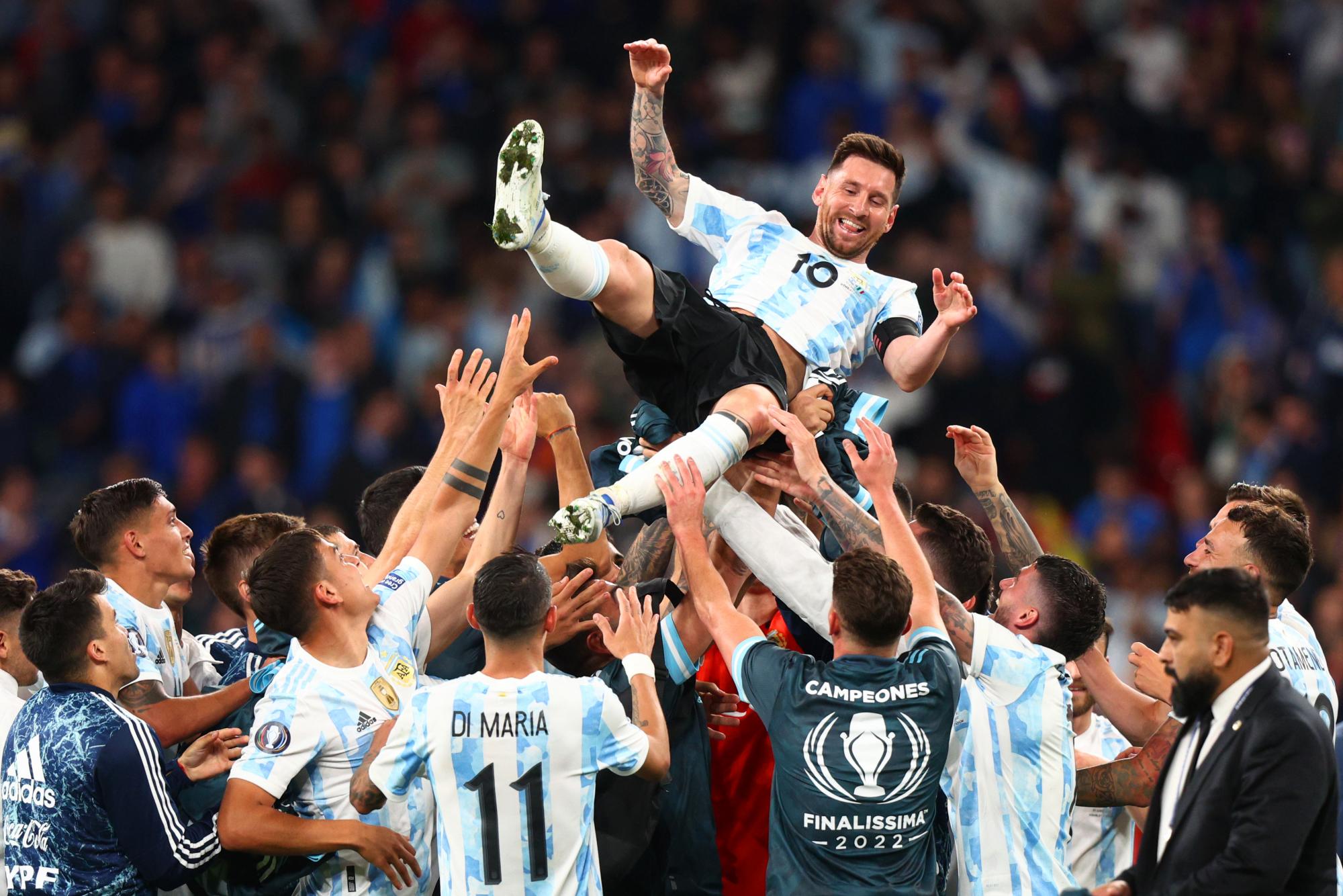 $!Argentina festeja en la Finalissima tras derrotar a Italia
