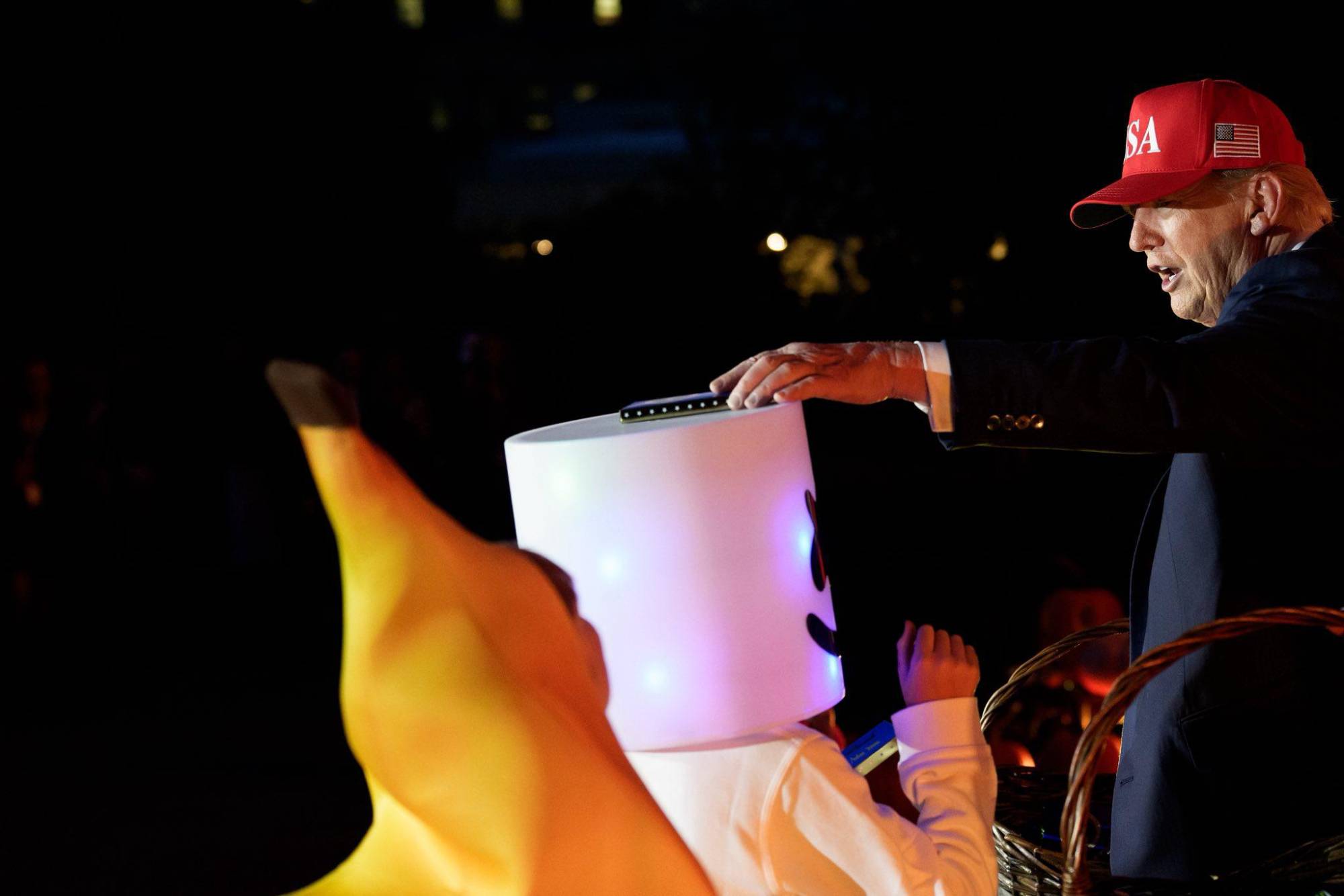 $!Trump y Melania celebran Halloween en la Casa Blanca