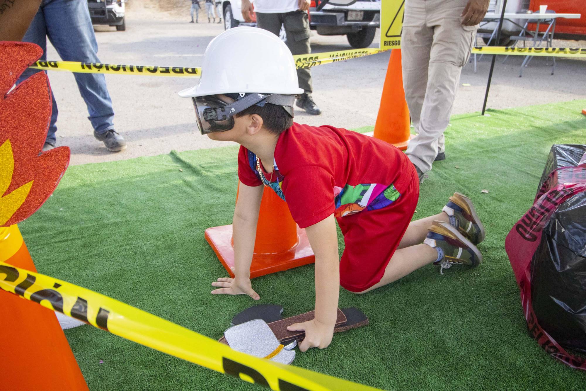 $!También hicieron carreras.