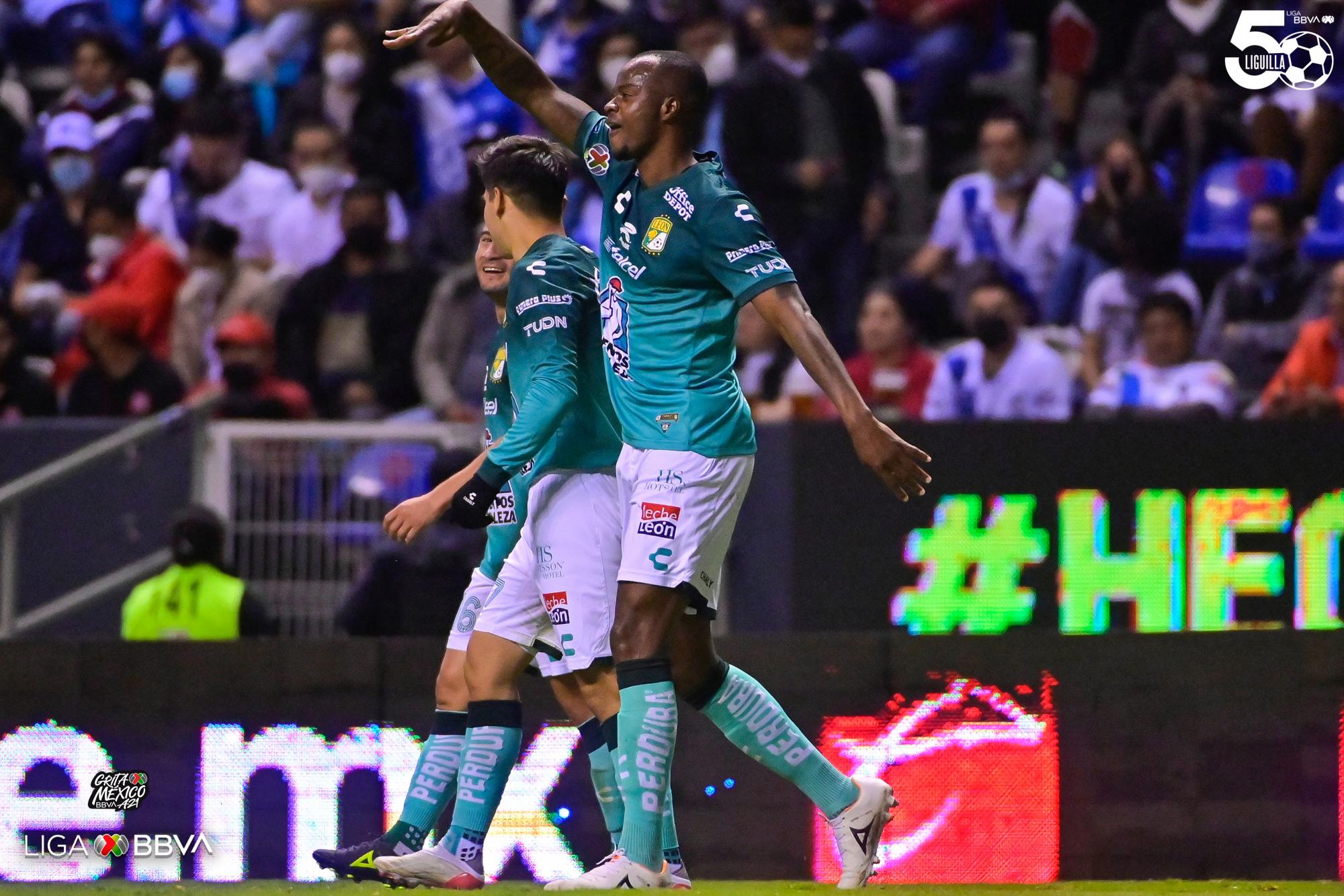$!Puebla sorprende y derrota 2-1 al León en la ida de los cuartos de final