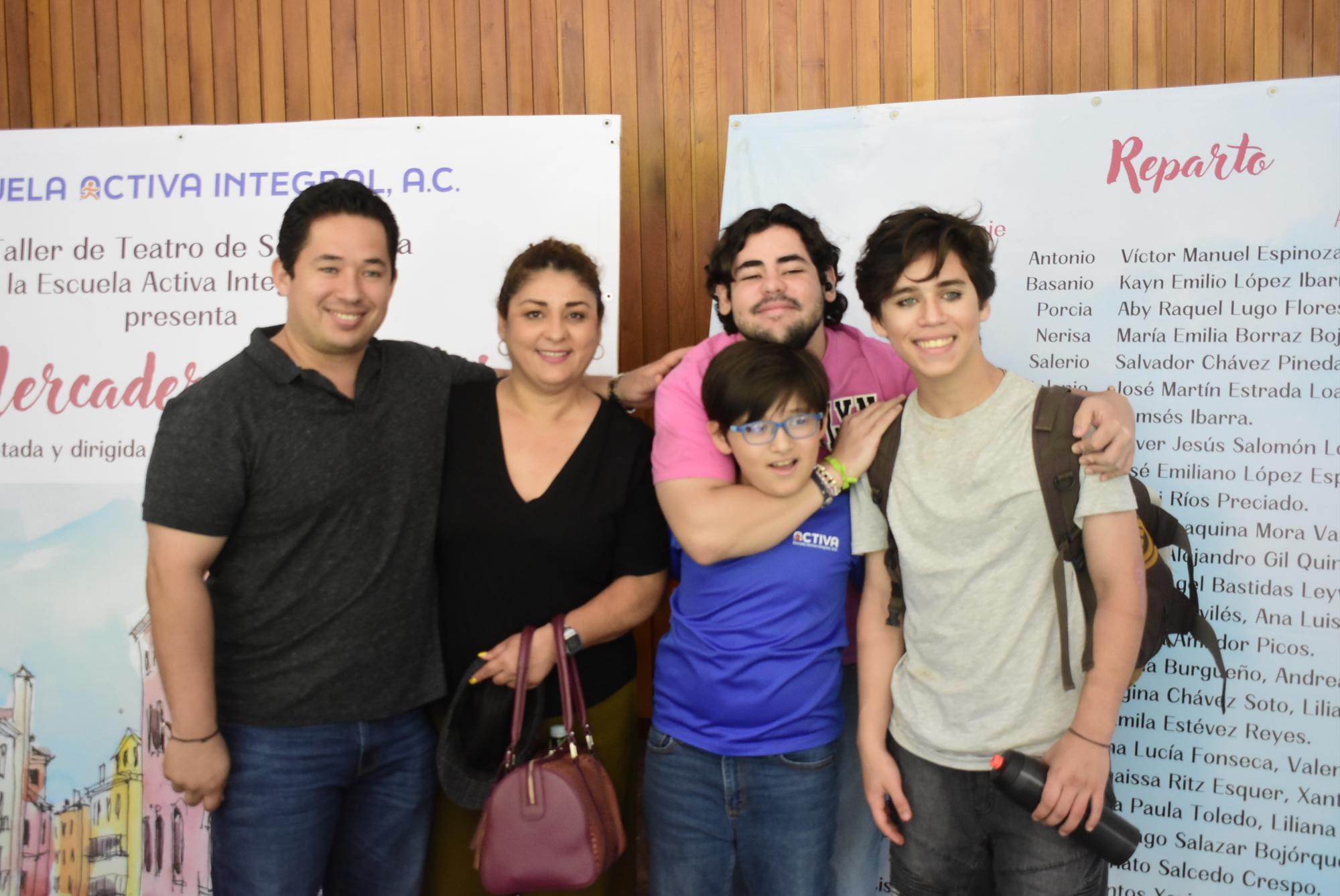 $!Caín López Valdez, Cristina Ibarra, Sebastián Ibarra, Caín López Ibarra y José Miguel Ibarra.