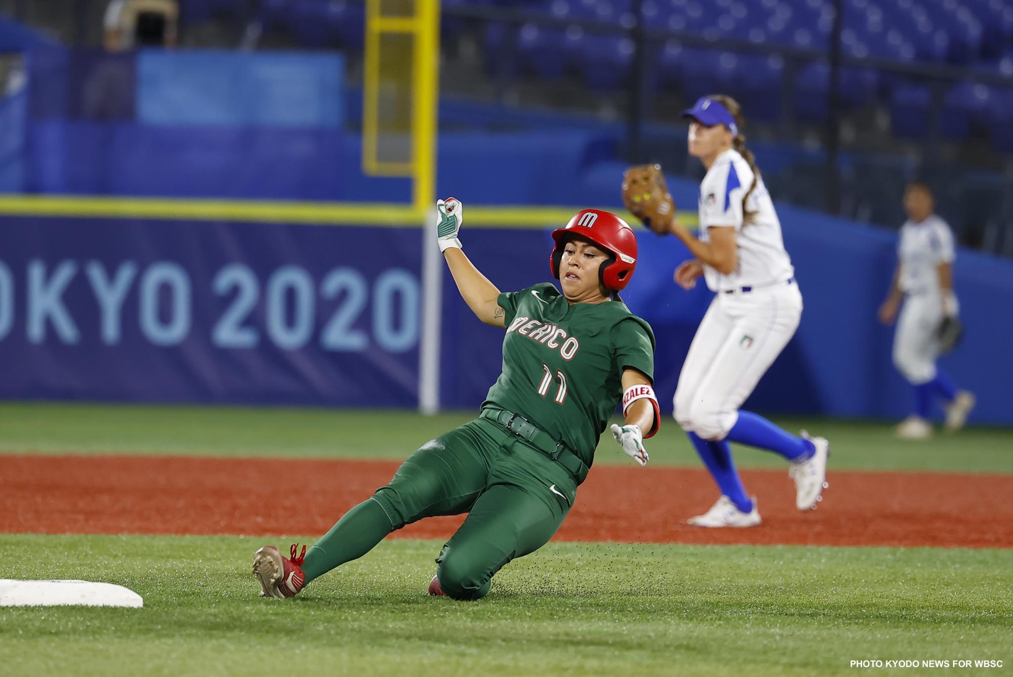 $!México blanquea a Italia y logra su primer triunfo en el softbol de Tokio 2020