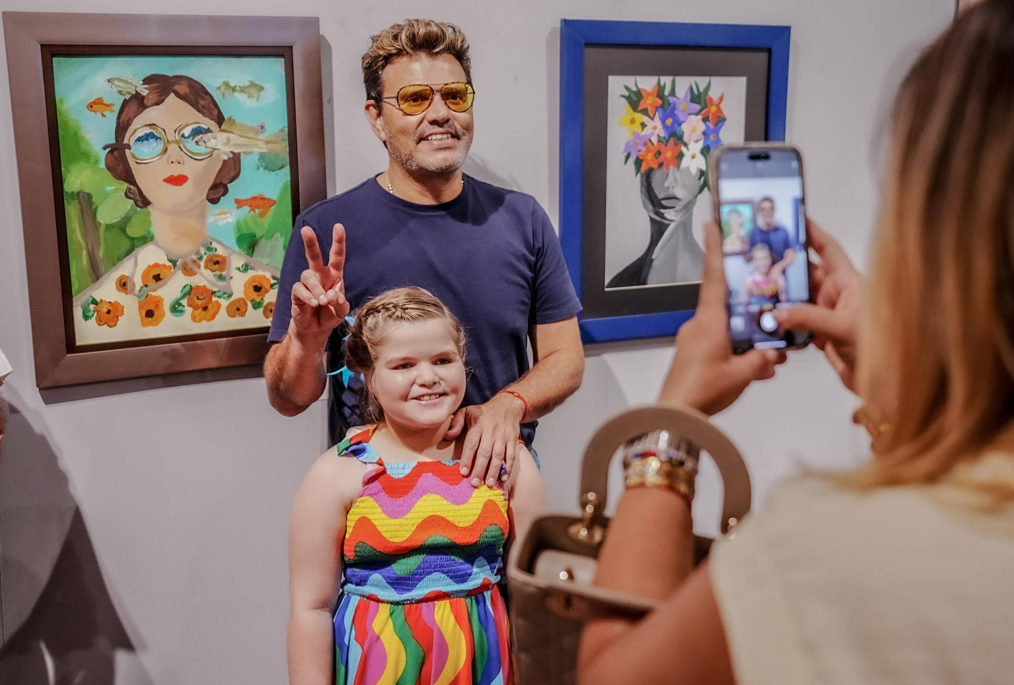 $!Nathalia junto a su papá Amado Sabas Guzmán Reynaud.