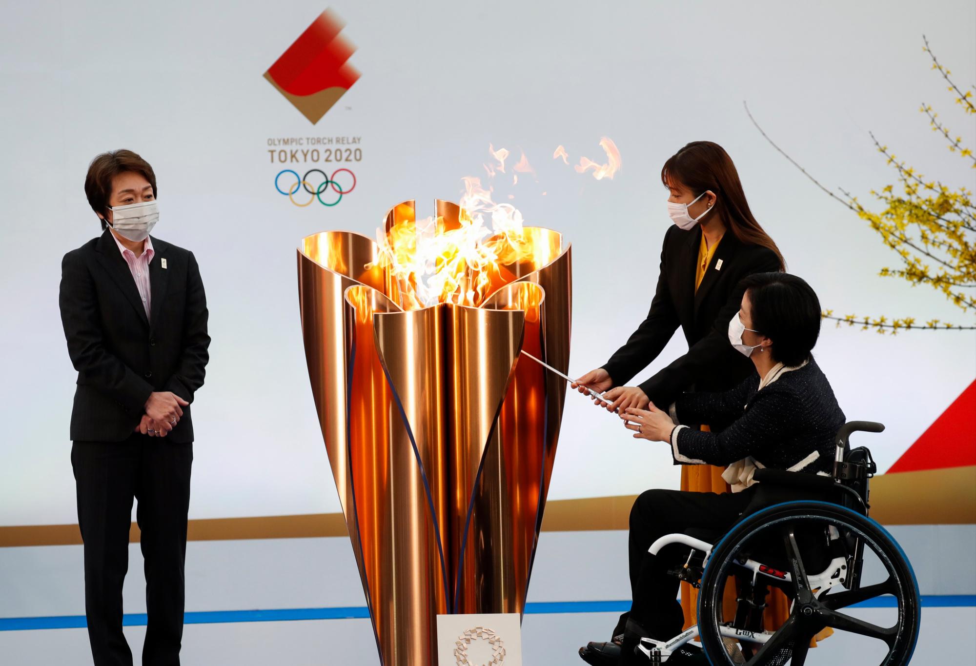 $!El fuego olímpico inicia su recorrido en Fukishima a 121 días del inicio de los Juegos de Tokio