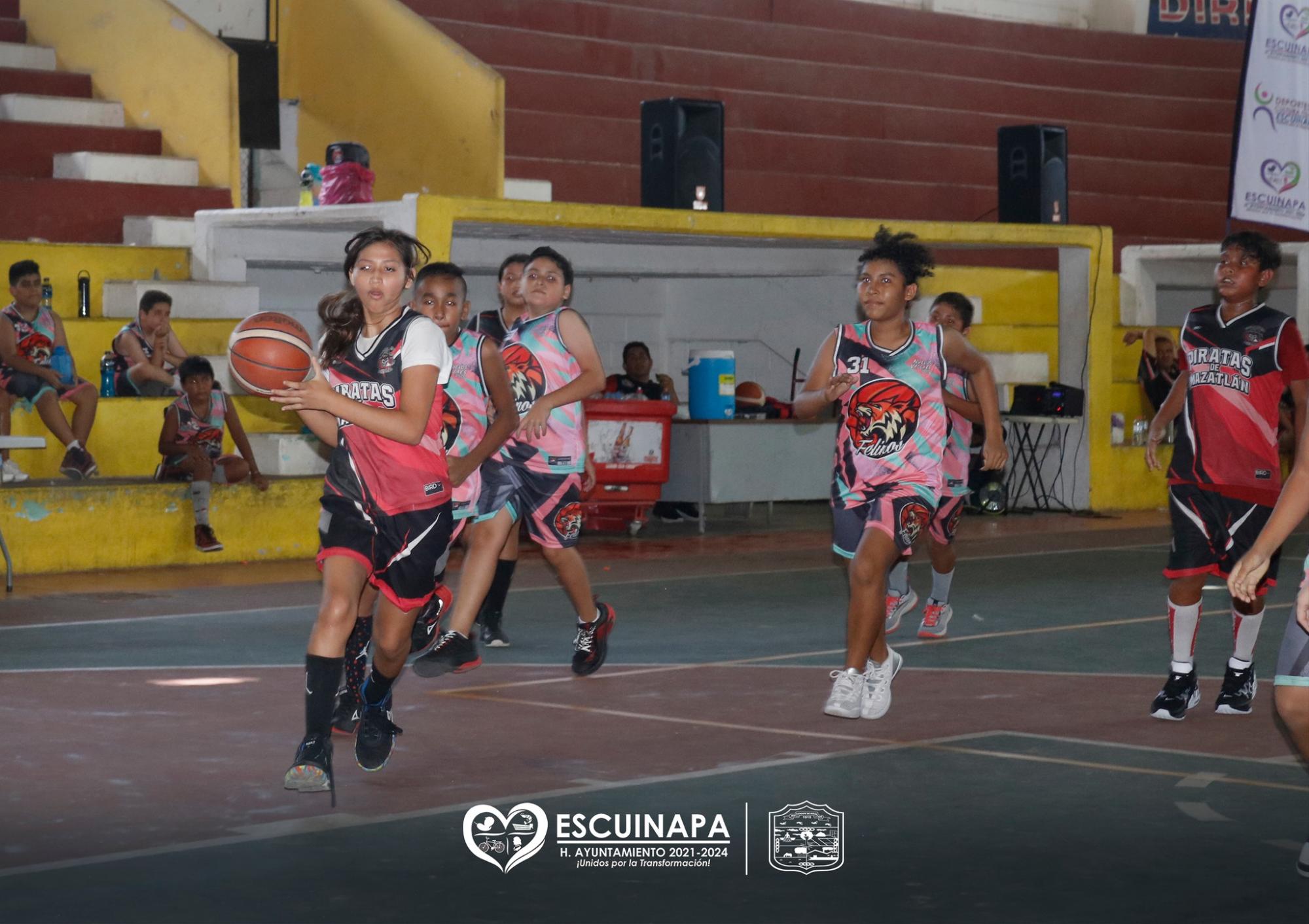 $!Inauguran el Primer Festival de Básquetbol Mixto 2022 en Escuinapa