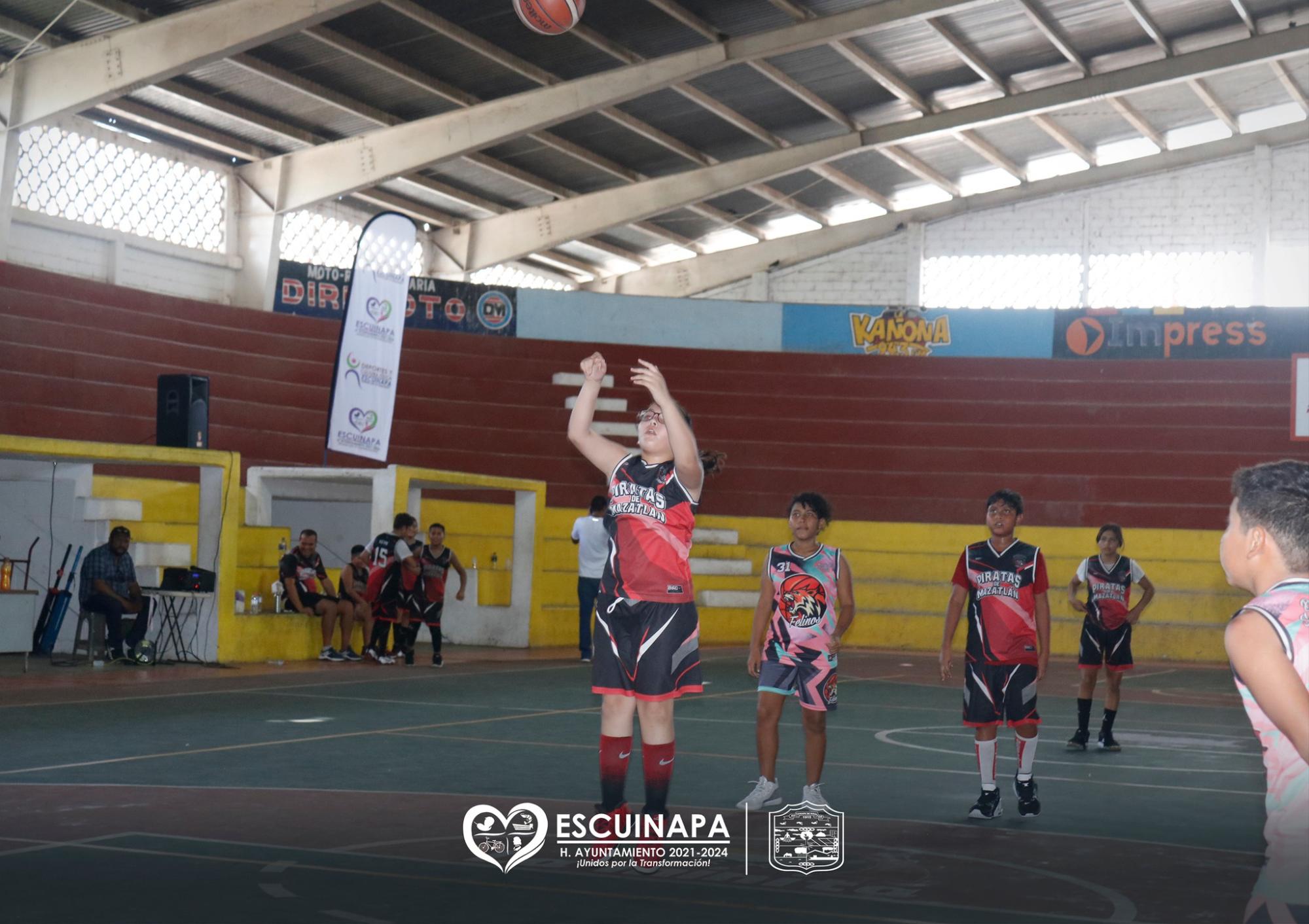 $!Inauguran el Primer Festival de Básquetbol Mixto 2022 en Escuinapa