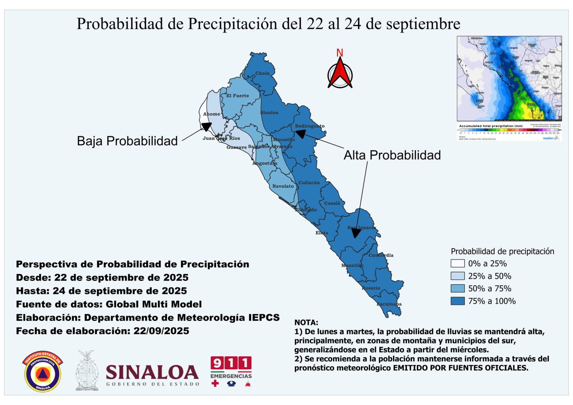 $!Se fortalece tormenta tropical Narda en el Pacífico; prevén lluvias para Sinaloa