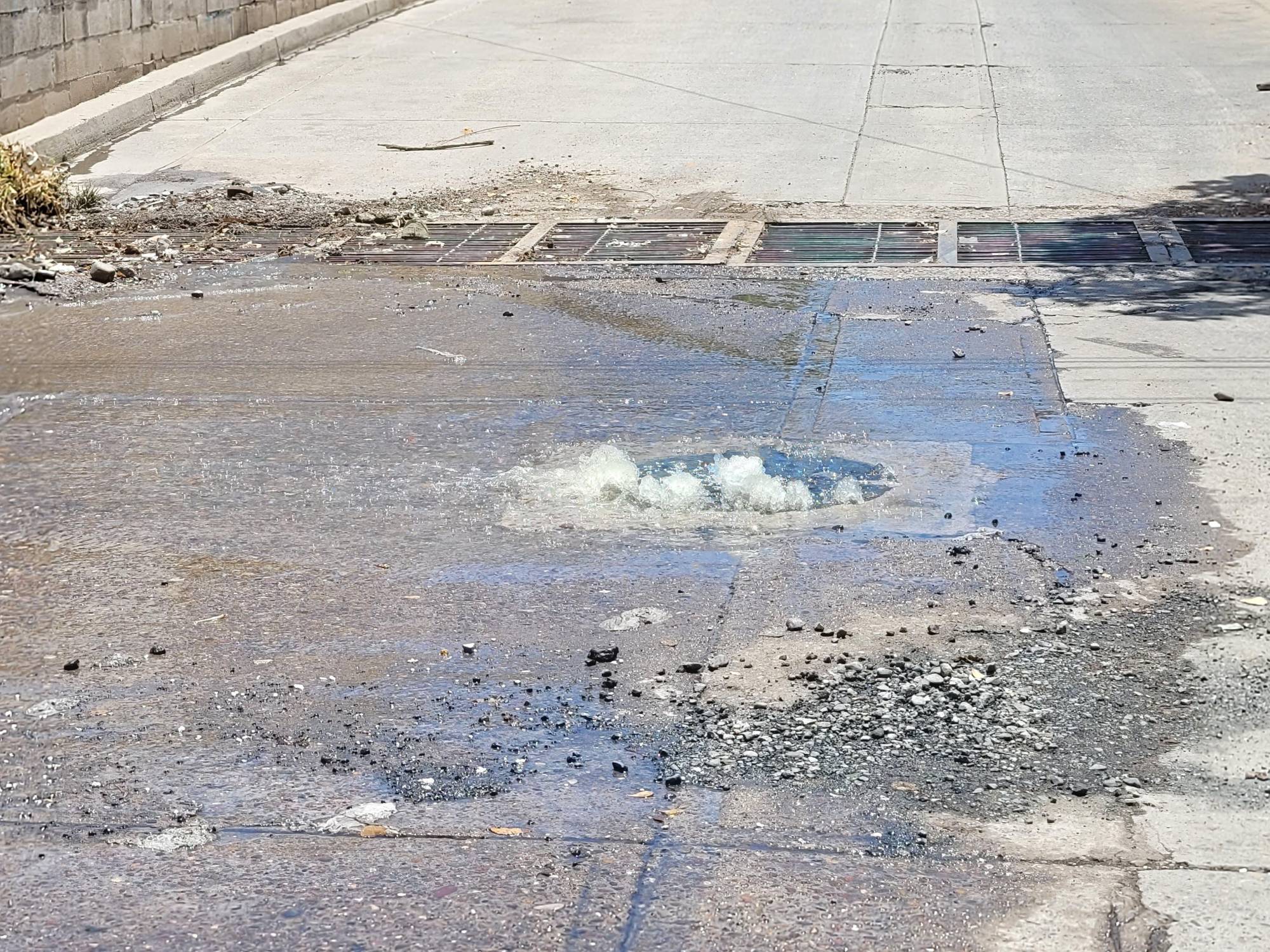 $!Hace tres días hay fuga de aguas negras en la colonia Rosales; Japac no ha atendido el reporte