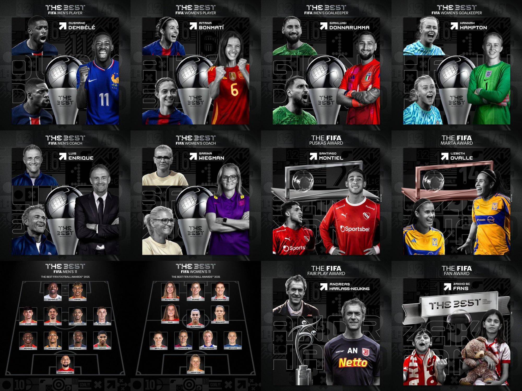 $!Dembelé, premiado con el The Best al mejor jugador de 2025