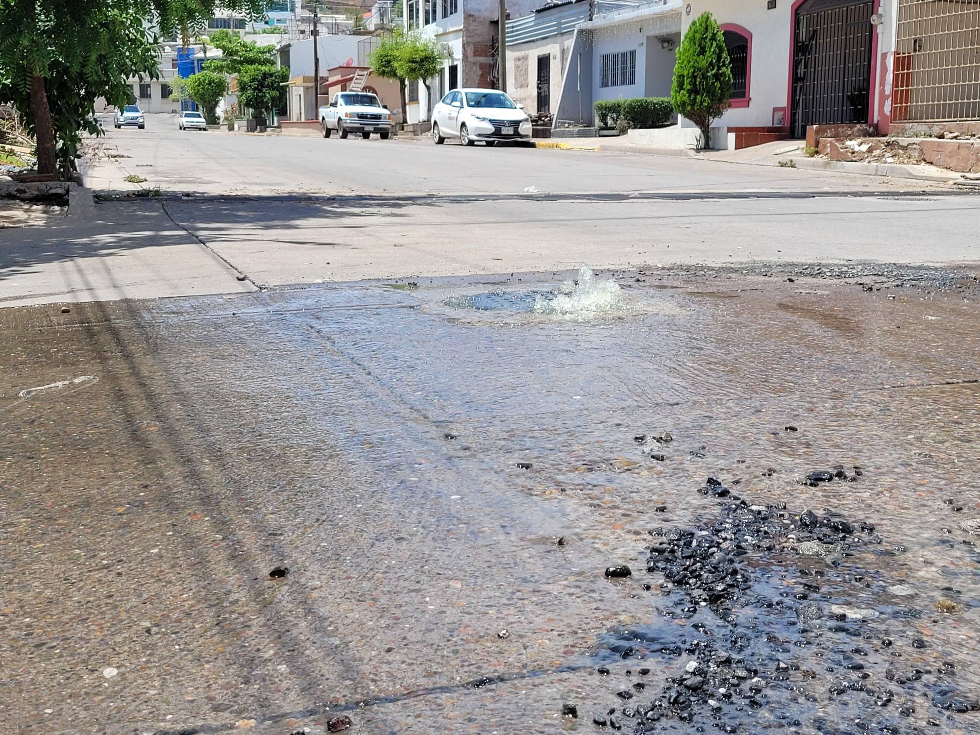 $!Hace tres días hay fuga de aguas negras en la colonia Rosales; Japac no ha atendido el reporte