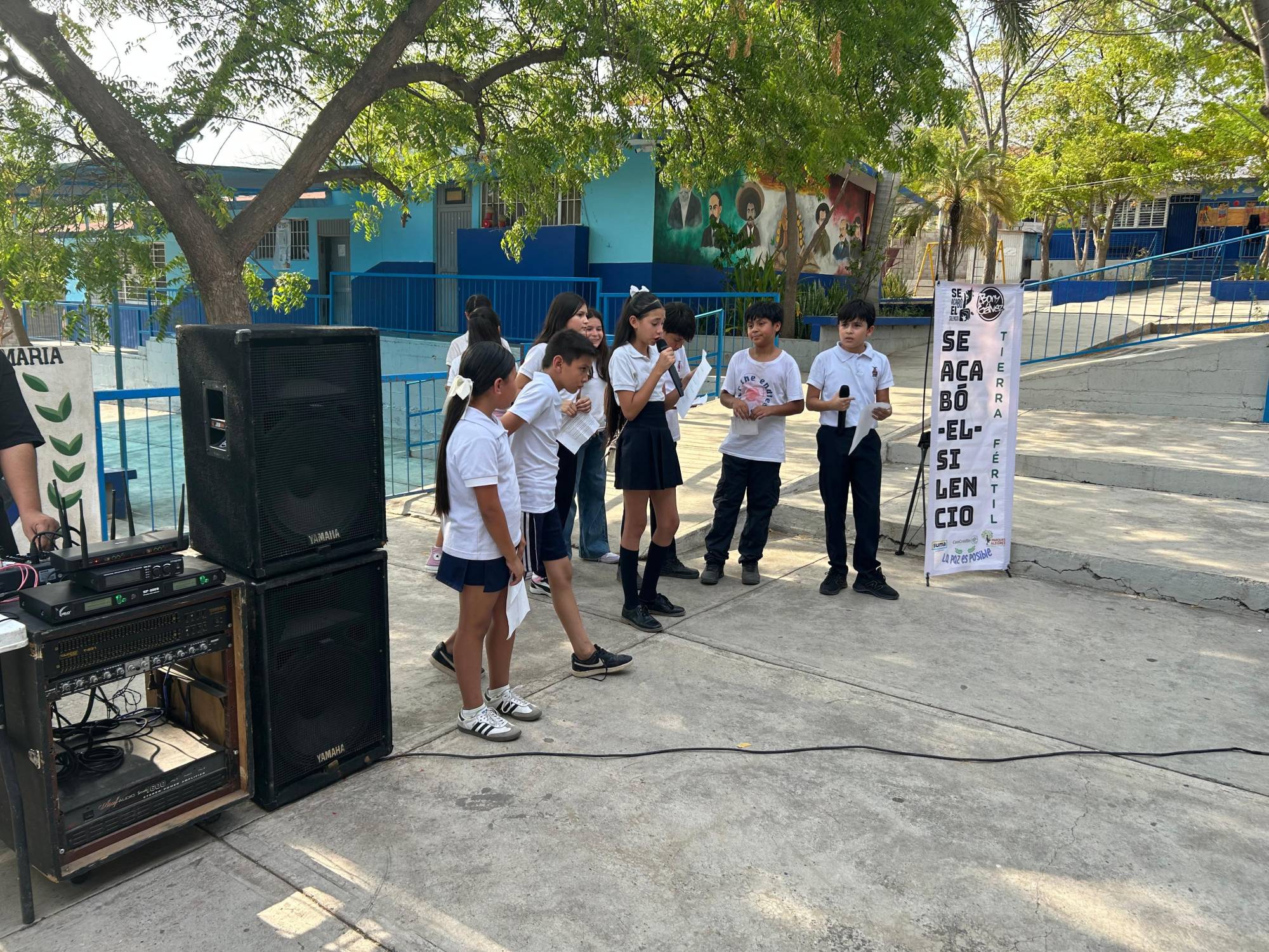 $!Estudiantes de primaria fomentan la paz al ritmo de hip-hop, en Culiacán