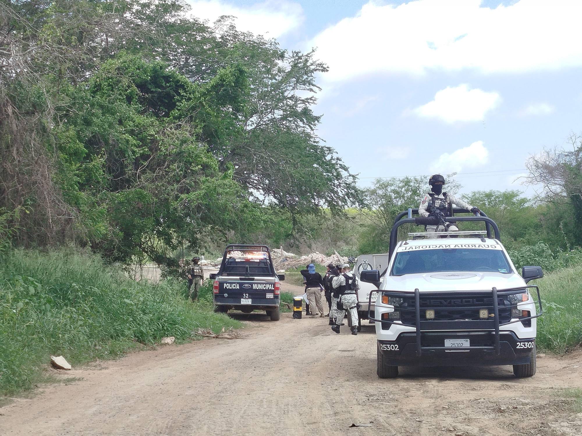 $!Hallan cuerpo carbonizado en camino de terracería cerca del Ejido El Venadillo