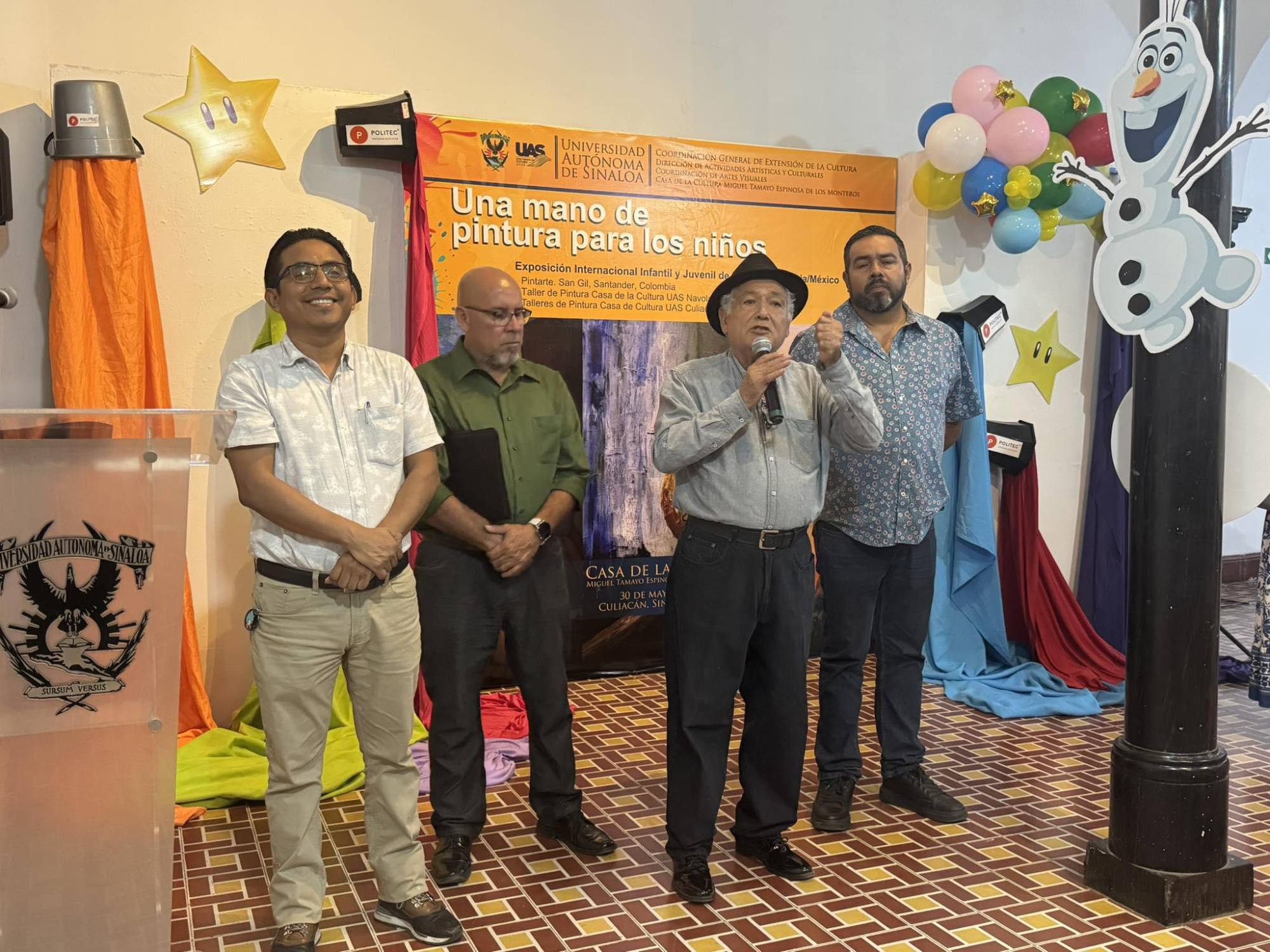 $!Jorge Luis Hurtado y directivos de la UAS inauguraron la muestra.