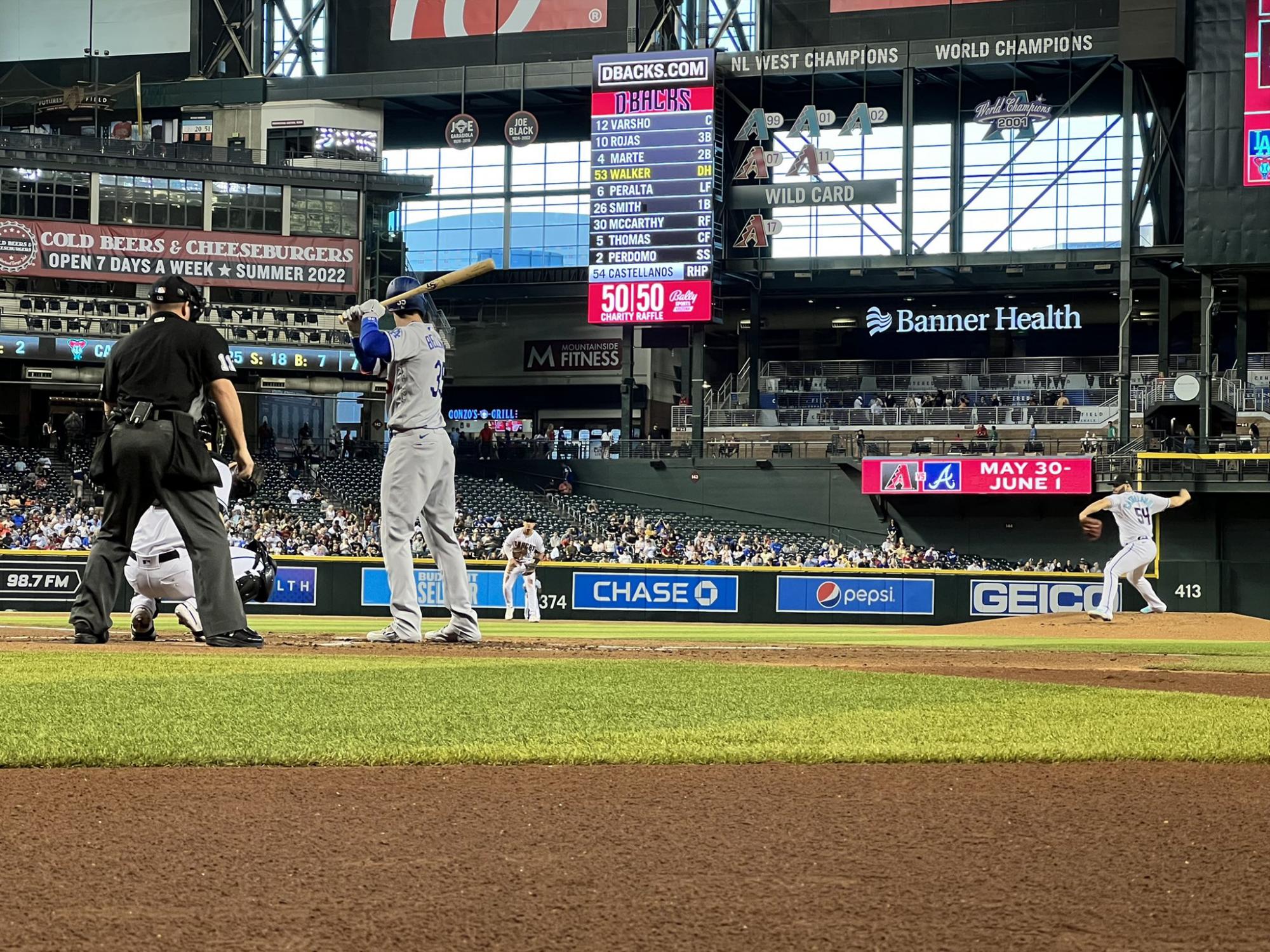 $!Humberto Castellanos es maltratado por Dodgers