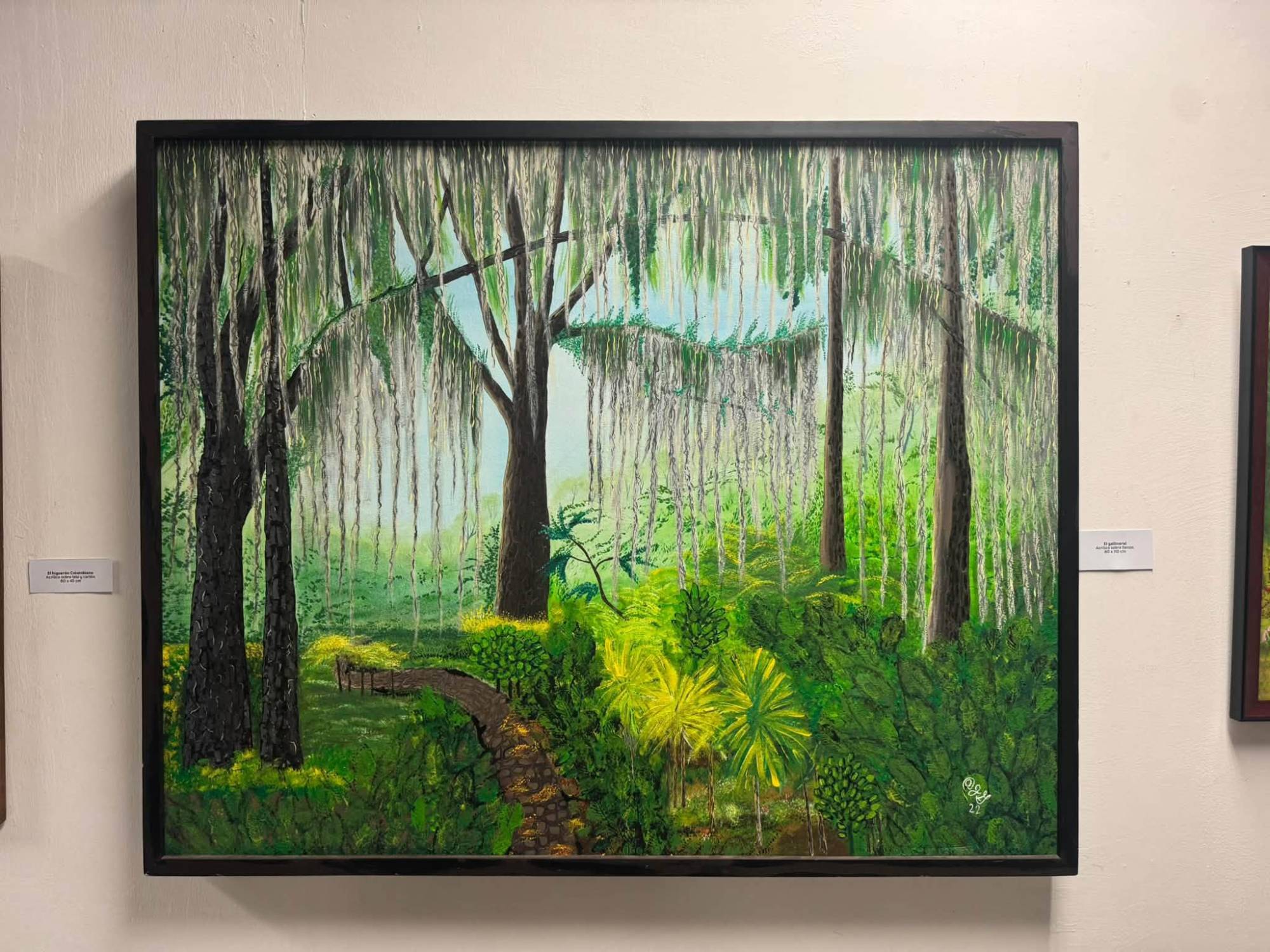 $!Una de las obras del artista mocoritense, destacando los paisajes de su tierra.