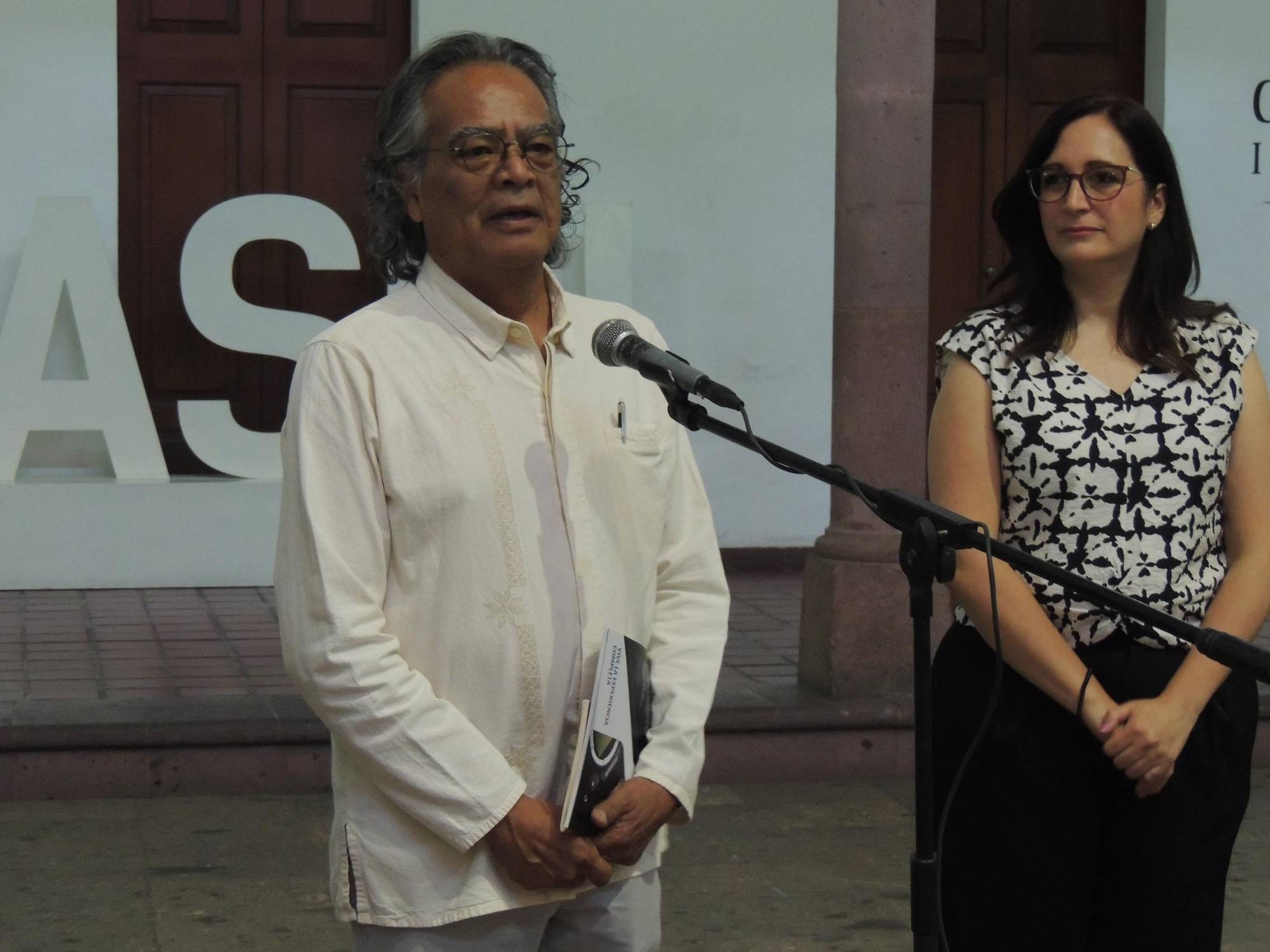 $!Pedro Valtierra agradece al Masin y el Centro de la Imagen por rescatar y presentar 42 años después esta exposición.