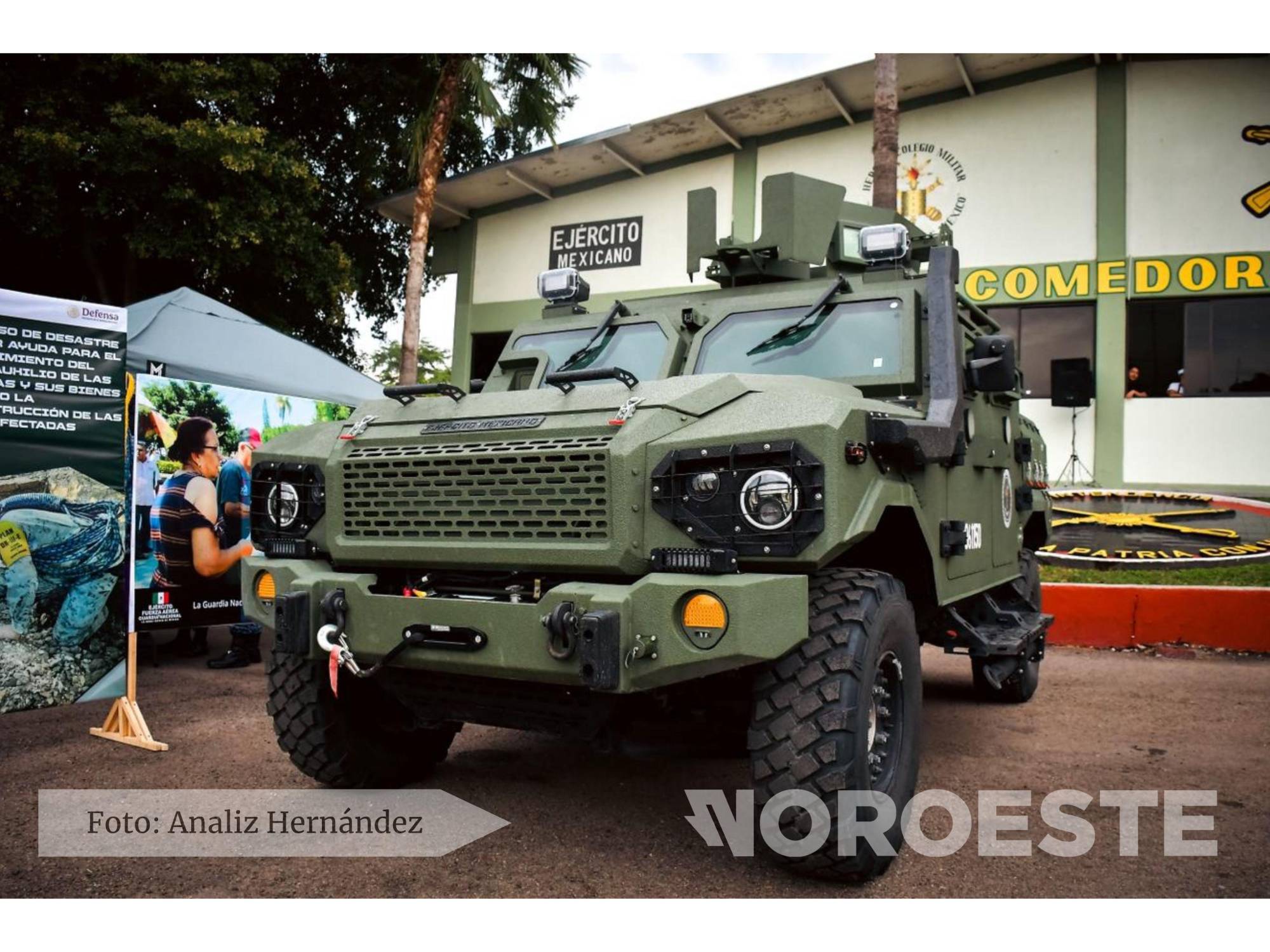 $!Ocelotl, el vehículo militar que recorre Culiacán