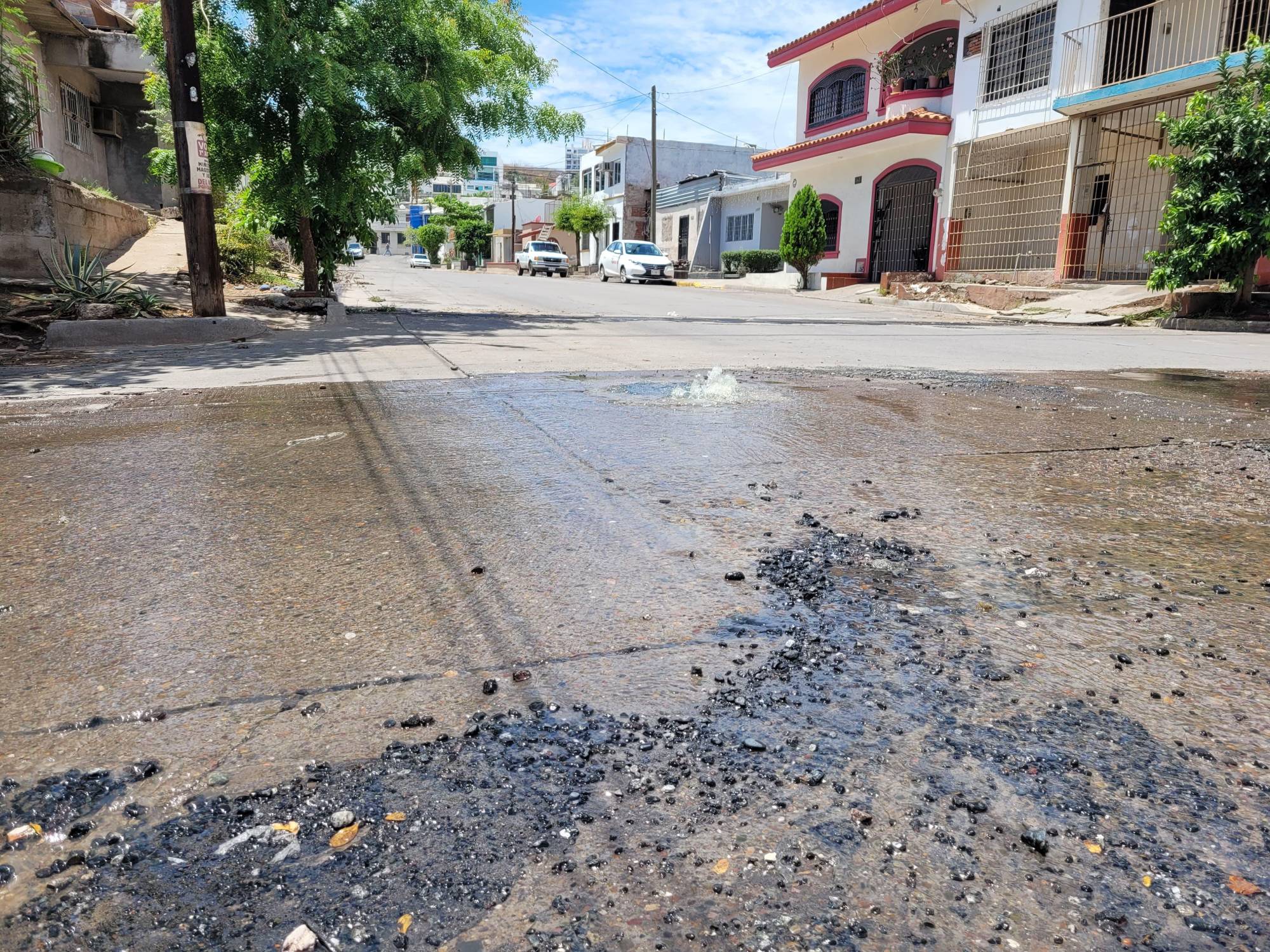 $!Hace tres días hay fuga de aguas negras en la colonia Rosales; Japac no ha atendido el reporte