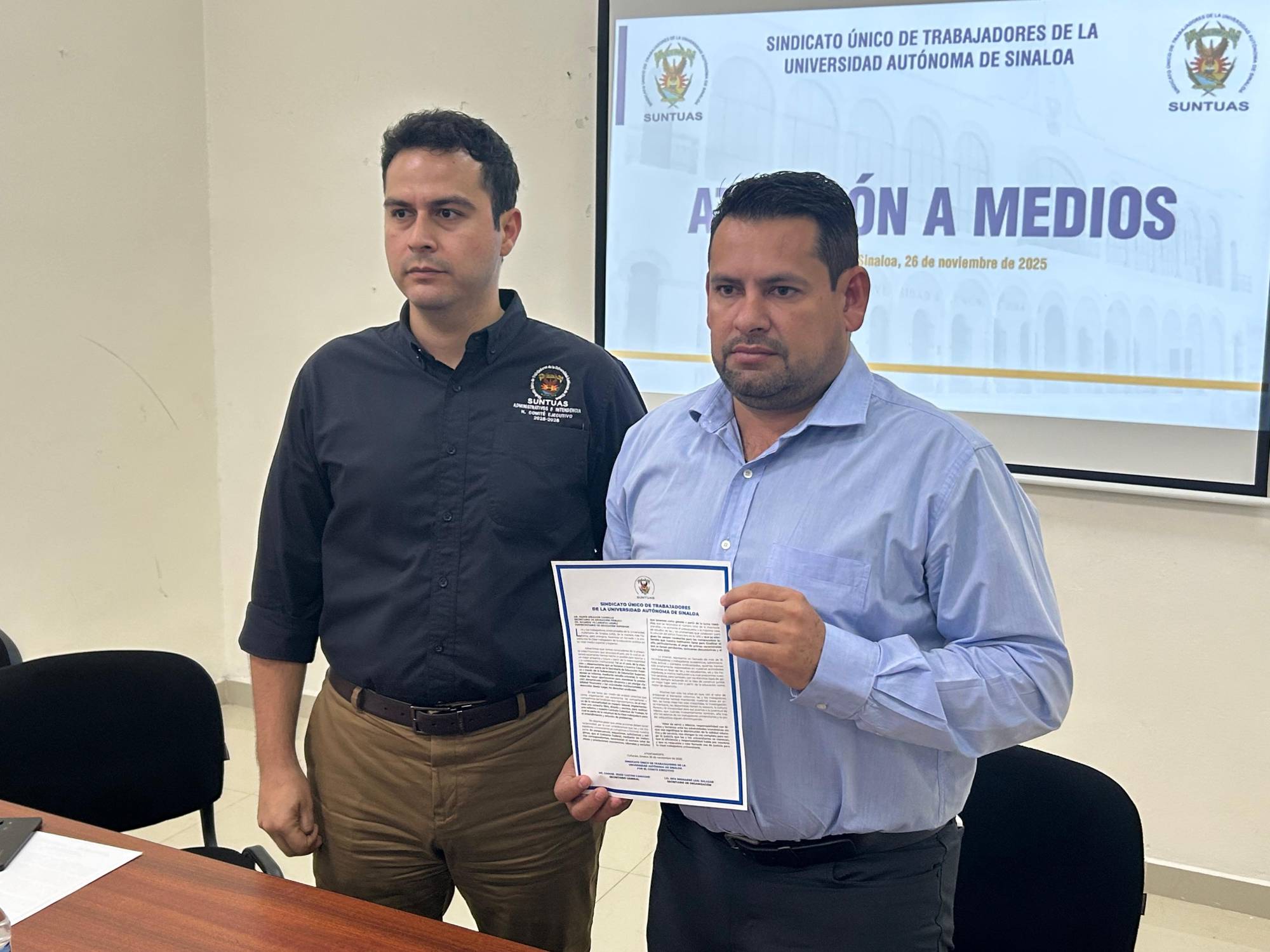 $!Exigen trabajadores sindicalizados de la UAS justicia federal y apoyo financiero