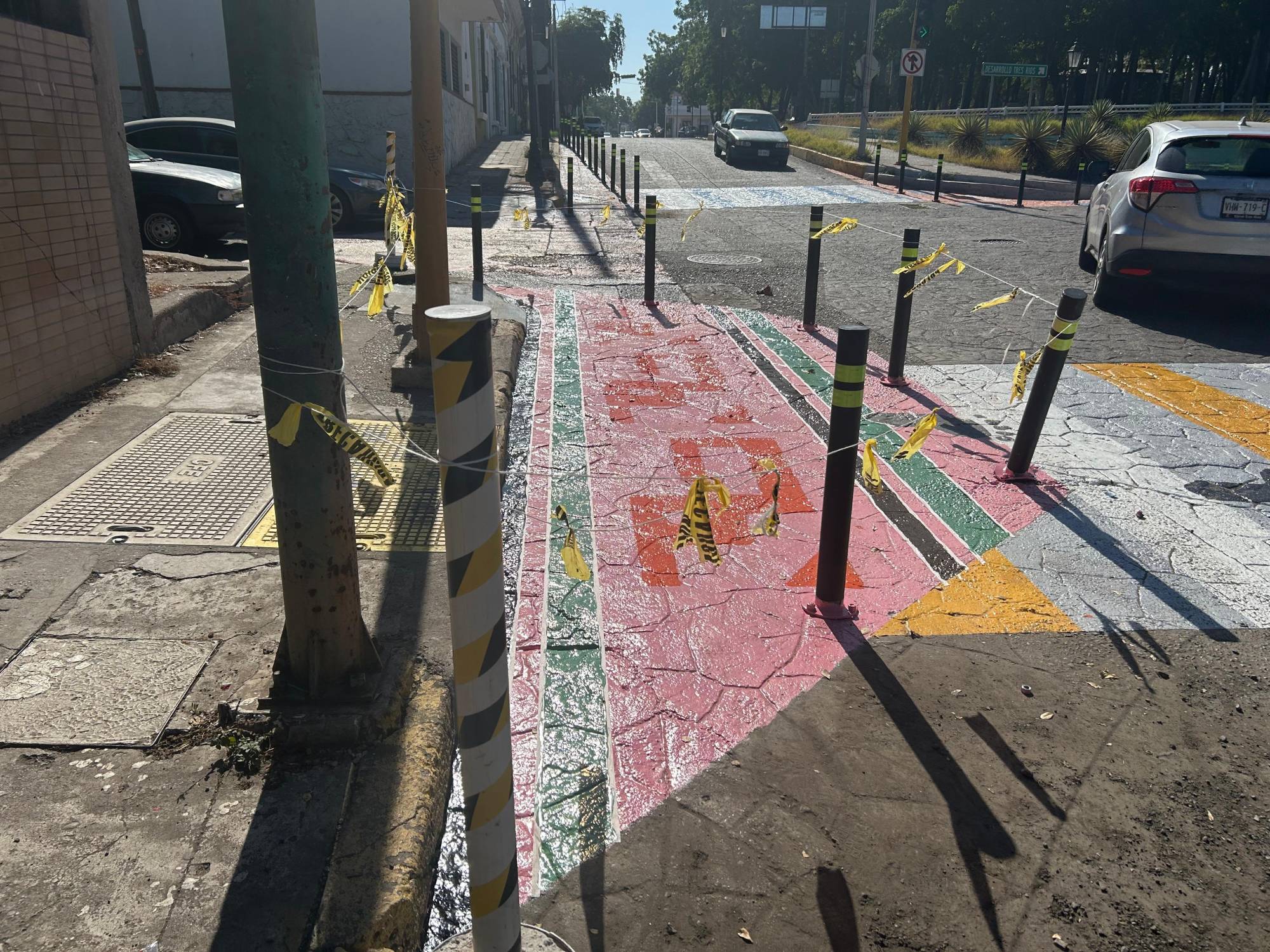 $!Se extienden obras de ‘Pasos por la Paz’ y generan caos vial en el Centro de Culiacán