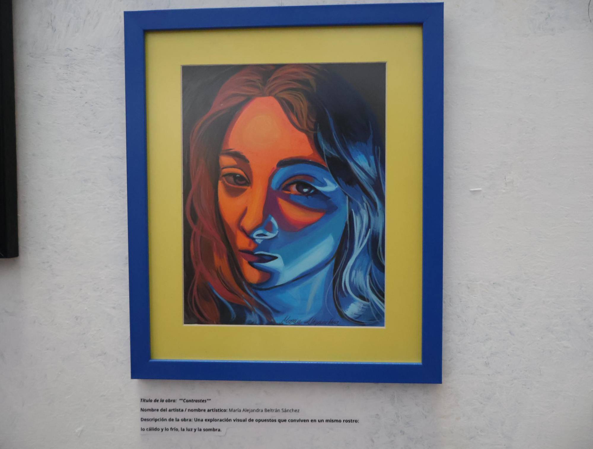$!La obra ‘Contrastes’, de María Alejandra Beltrán.