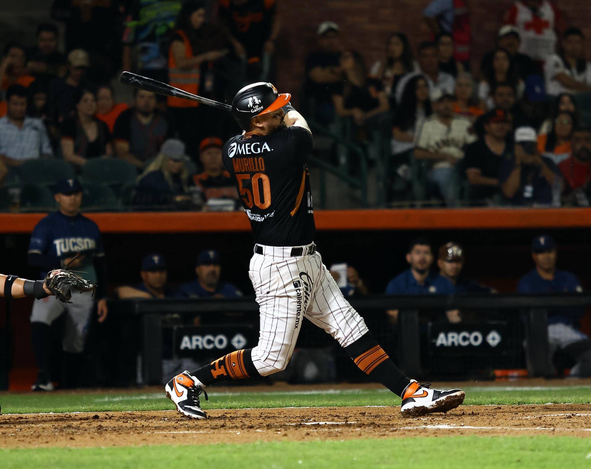 $!Con el bateo de Murillo y Ramírez Naranjeros inicia la temporada con victoria ante Tucson