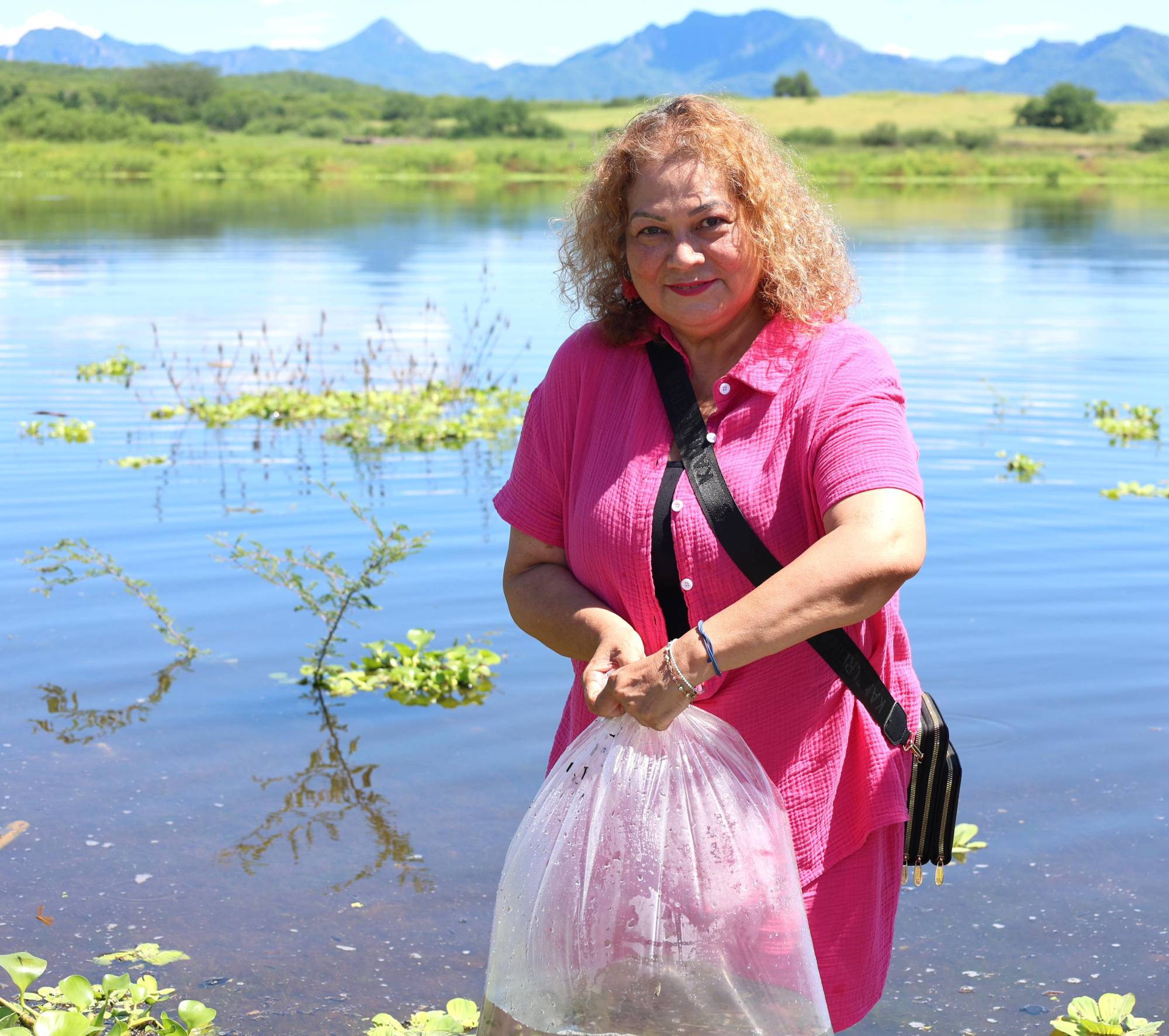 $!Siembran un millón de alevines en la presa El Salto, en Elota