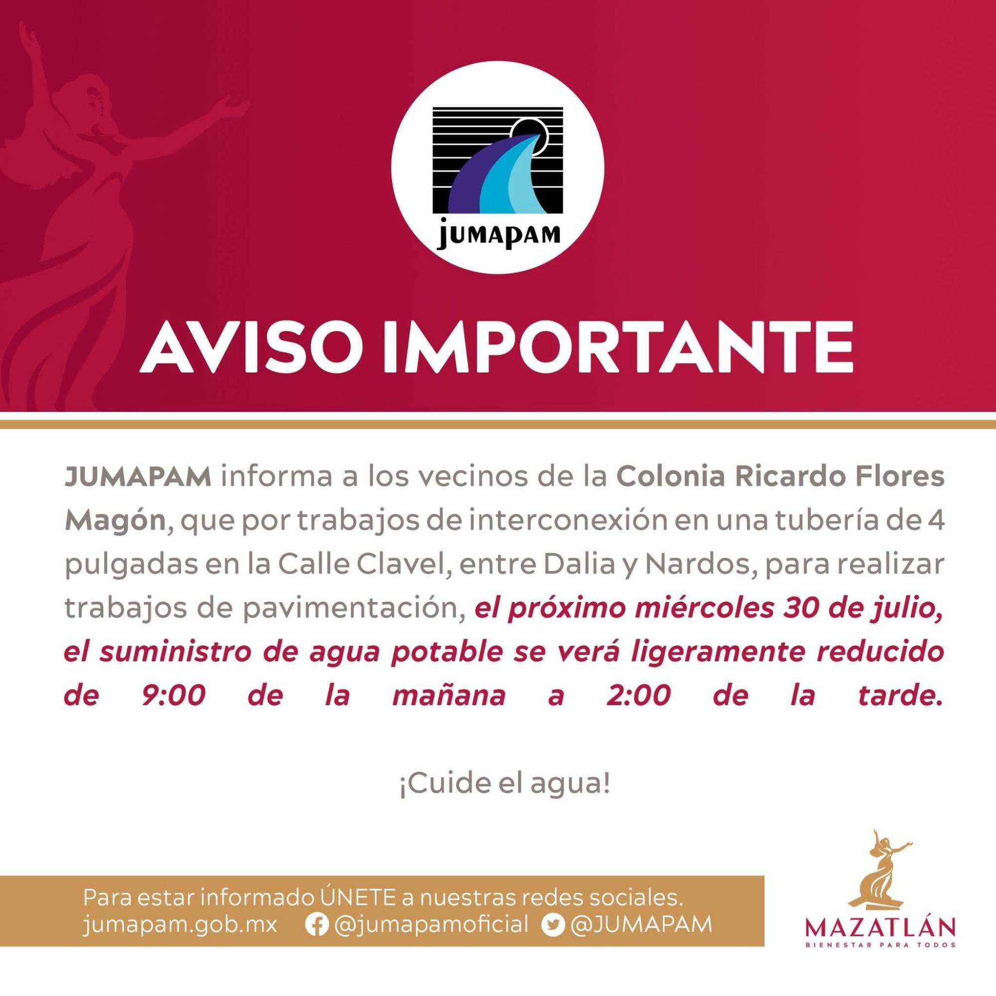 $!Vecinos de Flores Magón, Casas Económicas, Klein y 12 de Mayo volverán a ver afectado su suministro de agua este miércoles