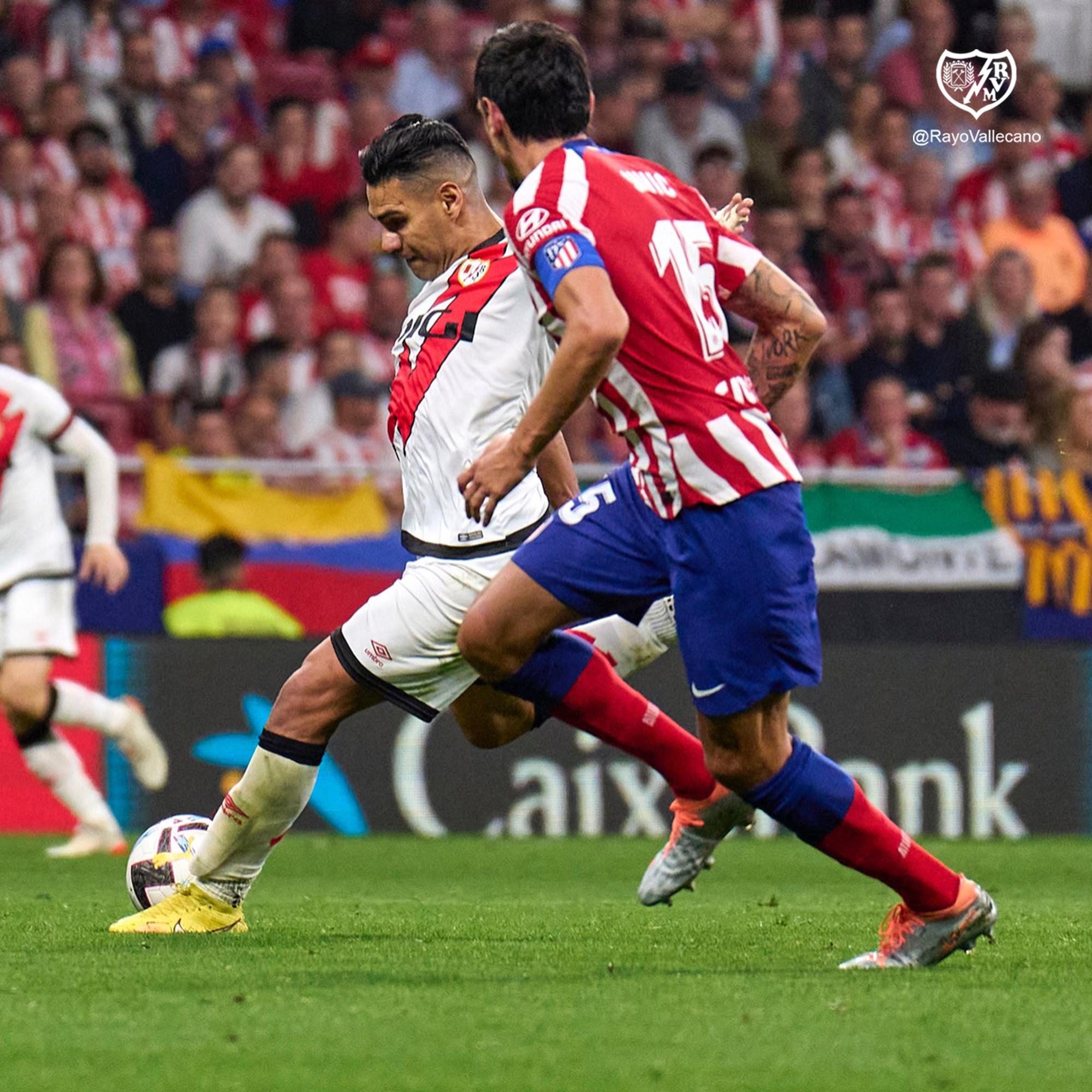 $!Radamel Falcao enseña su garra en el Metropolitano ante el Atlético de Madrid