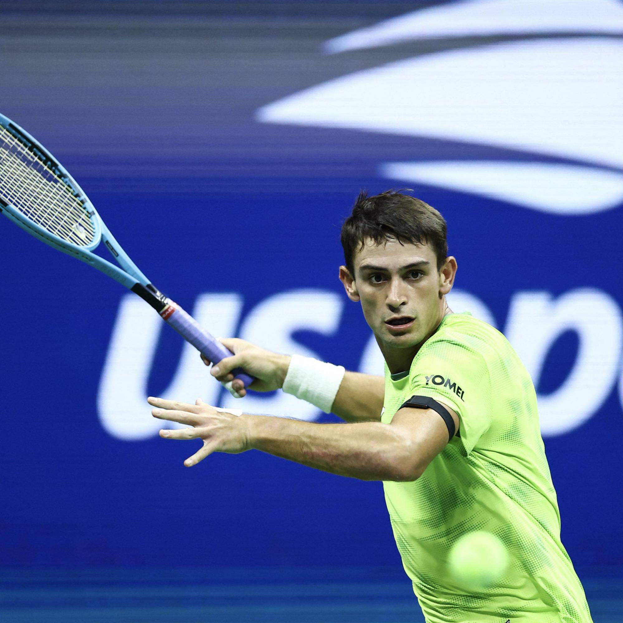 $!Mariano Navone da el bombazo en el US Open y elimina a Novak Djokovic en primera ronda