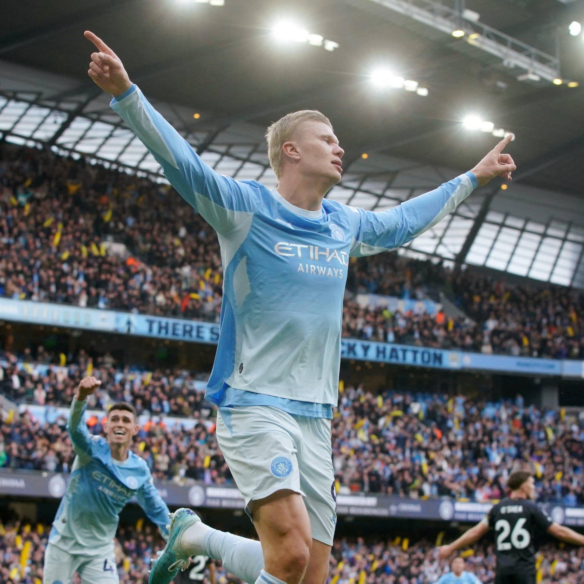 $!Erling Haaland lidera con doblete la victoria 3-2 del Manchester City sobre Ipswich Town
