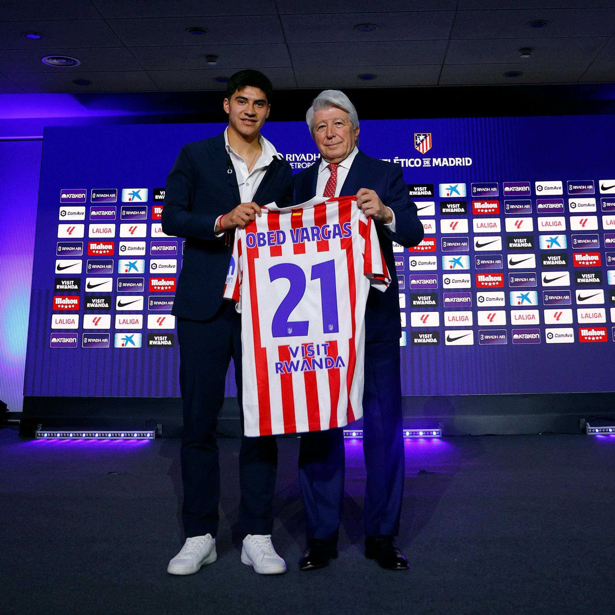 $!Obed Vargas presentado oficialmente con el Atlético de Madrid