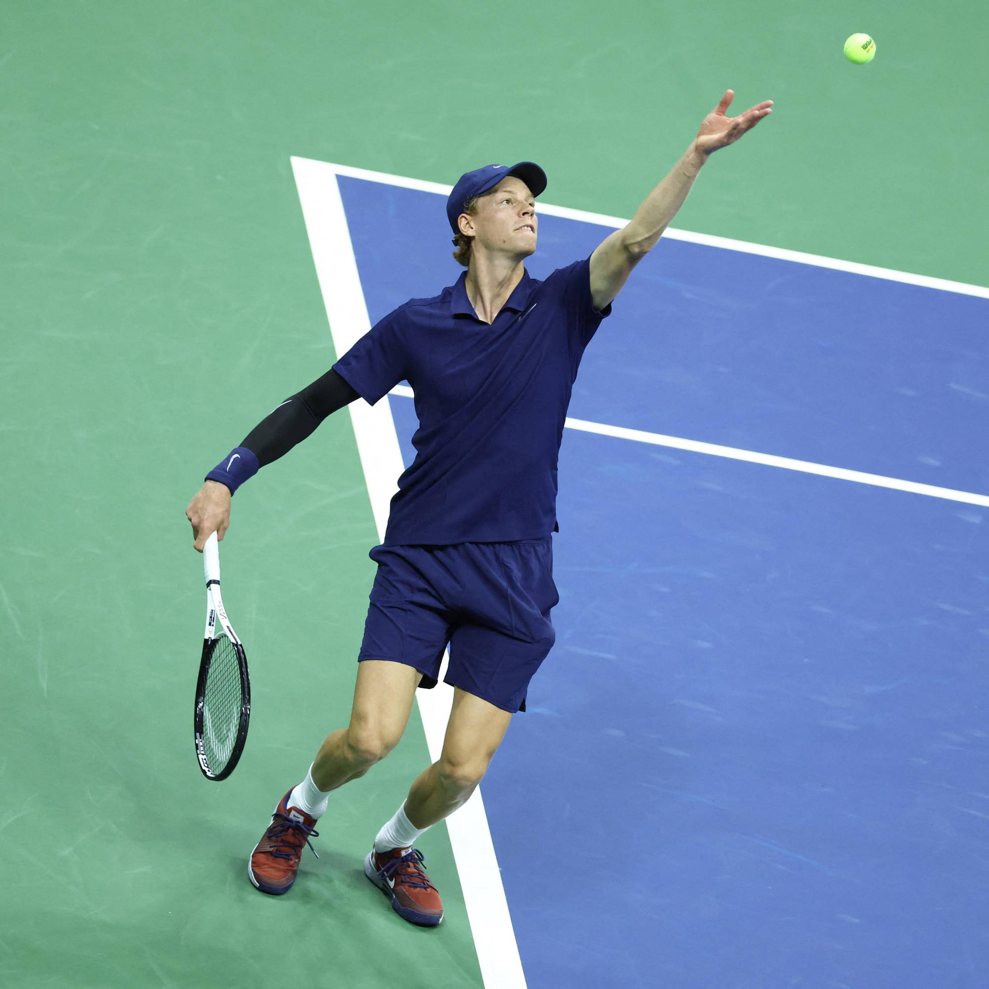 $!Sinner sufre camino a la final del US Open con Alcaraz