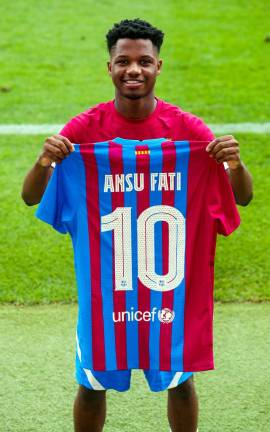 Ansu Fati portará el dorsal con el número 10.