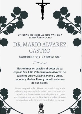 Muere en Los Mochis el médico Mario Álvarez Castro