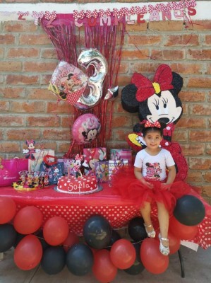 Romina Sofía Valdés es ‘Minnie Mouse’ en su fiesta