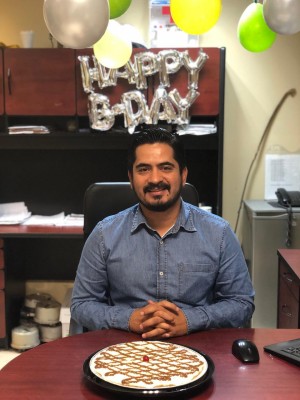 Sergio Miguel Moreno, de festejo por su cumpleaños.