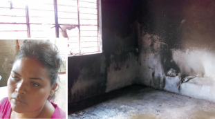 Queman casa de Nancy... en el Día de la Mujer