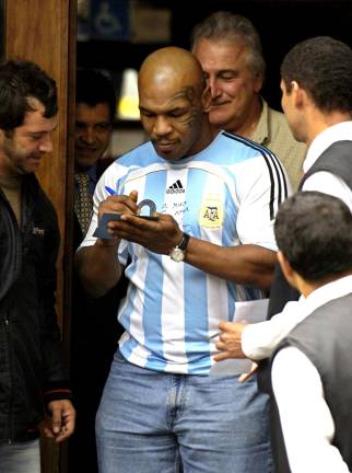Mike Tyson es fan de Argentina.