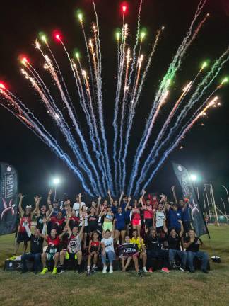 Al finalizar los atletas fueron premiados.