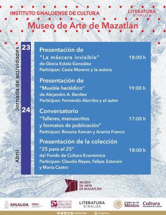 Escritores y promotores culturales se reunirán en el Museo de Arte de Mazatlán para fomentar el diálogo literario.