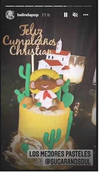 $!Celebra Belinda el cumpleaños de Christian Nodal con ‘Buzz Lightyear’, ‘Woody’ y ‘Speedy González’