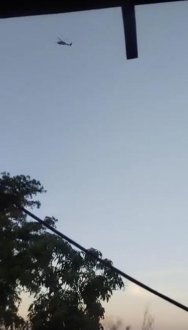 $!Enfrentamiento provoca despliegue de operativo y sobrevuelo de un helicóptero militar en Recoveco, en Mocorito
