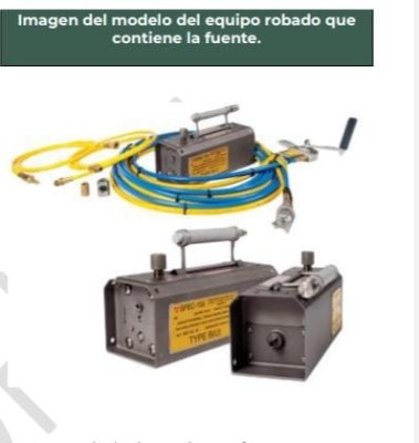 Alertan a Sinaloa por fuente radioactiva robada en Sonora