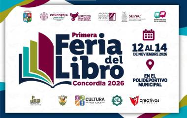 La Primera Feria del Libro Concordia 2026 se realizará del 12 al 14 de noviembre en el Polideportivo Municipal, debido a las condiciones climáticas.