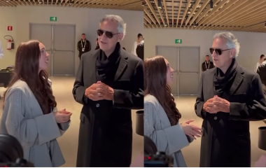 Belinda y Andrea Bocelli se avientan palomazo.
