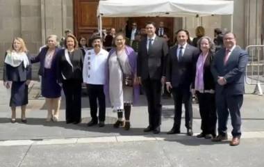 Ministros de la SCJN acudieron este martes a la presentación del Segundo Informe de Gobierno de Claudia Sheinbaum.