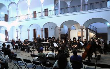La Banda Sinfónica Juvenil del Estado se presentó en el Masin.